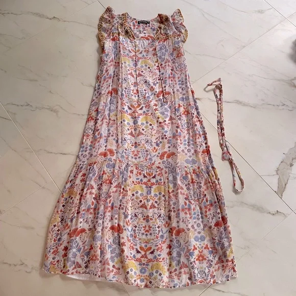 Antik Batik Dresses | Antik Batik Maxi Dress | Color: Cream/Orange | Size: S | Dorindaburton's Closet